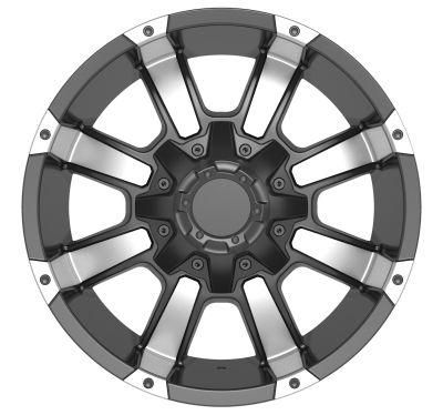 Alumilum Alloy Wheel Rims 17 Inch 18 Inch 12/-12 Et Black Color Finish Wheels for Passenger Car Wheel Car Tires China Professional Manufacturer
