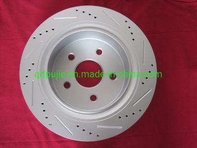 Brake Disc Cross Drilled and Slotted Brake Rotor for Front Toyota
