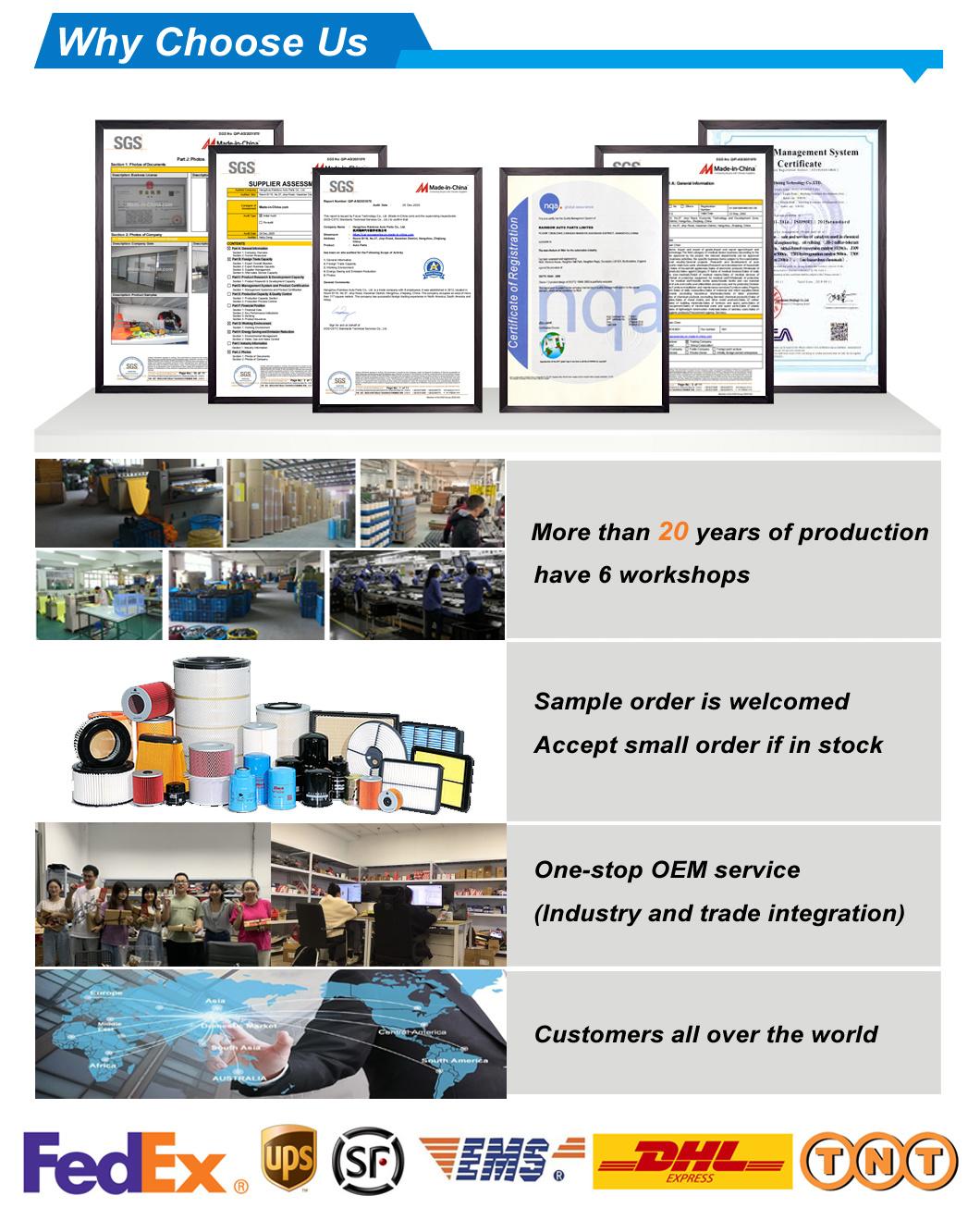 One-Stop Shop P181054 Truck/Lorry/Van Air/Oil/Fuel/Cabin Filter Refrigeration Truck Parts for Donaldson