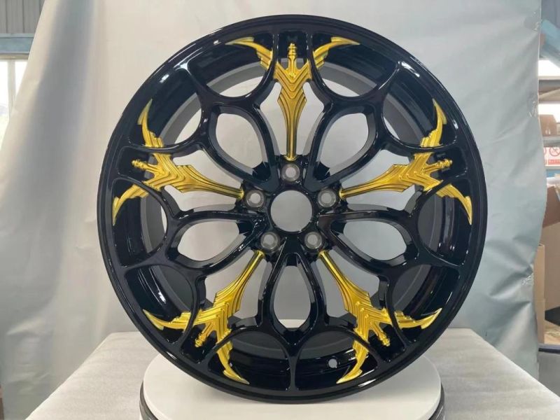 Factory Direct Sales 2021 Auto Parts New 17X7 18X9 Wheel Hub Custom Spokes Alloy Wheel Rim for Car Aftermarket Design with Jwl Via