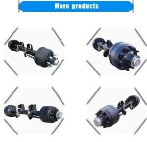 Best Selling English Type 8 Holes 12t Axle Trailer Axle