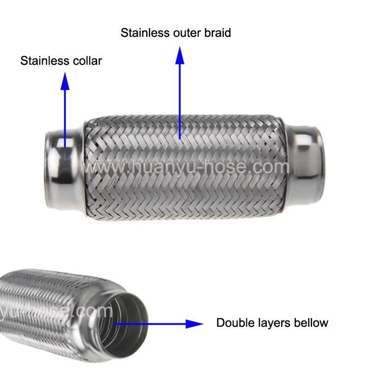 45*203mm Single Layer Exhaust Flexible Pipe