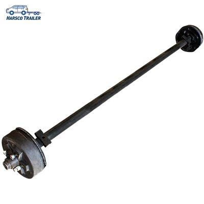 2500KG Capcaity,PCD 6-152.4,50mm Round Tube 12 inch Hydrualic Drum Brake Axle