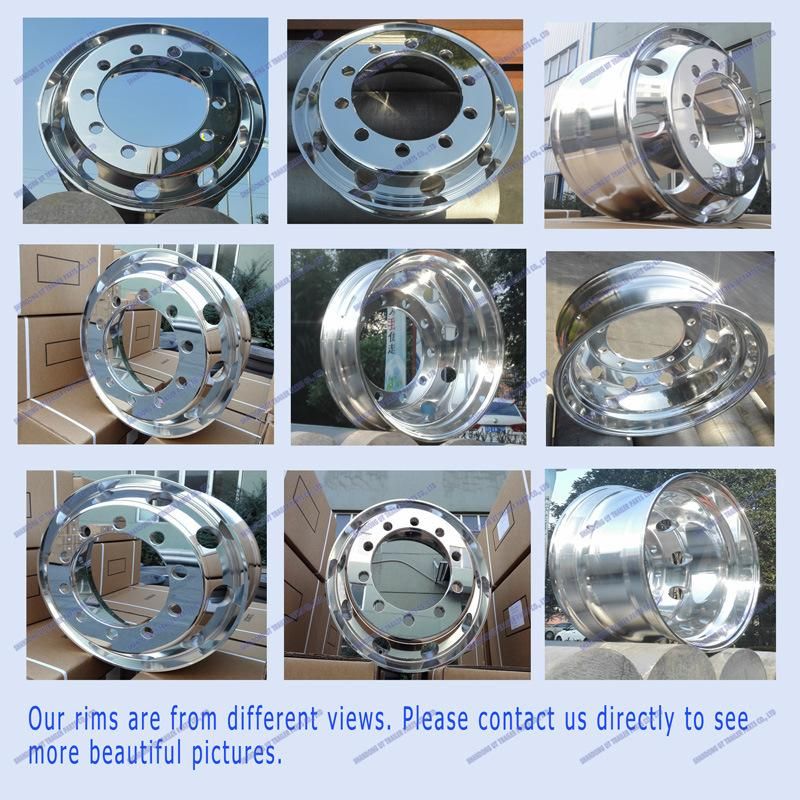 Aluminum Truck Wheel Rims 9.0X22.5