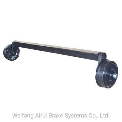 Factory Outlet 80 mm Square Tube 1500 Kg Rubber Trailer Torsion Axles with 10&quot; Electric Drum Brake