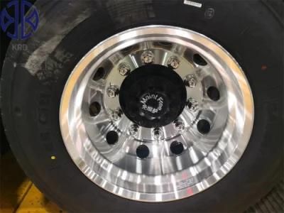 11.75 9.00 8.25 7.5 6.75 9.75X22.5 Two Sides Polished ISO TUV Inmetro Bright Truck Bus Trailer Alloy Aluminum Wheel Rim