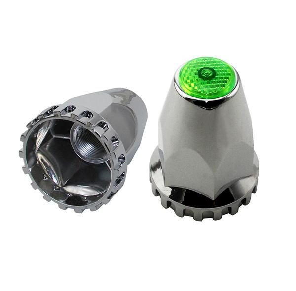 Heavy Duty Truck Chrome ABS Lug Nut Cover with Reflective Roof