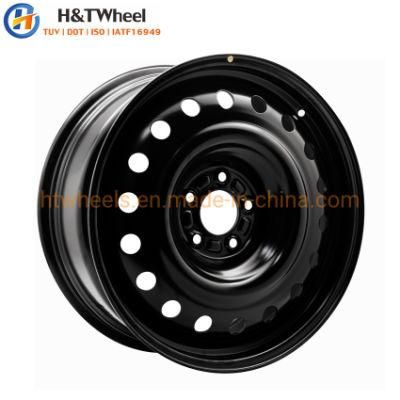H&T Wheel 565605 Snow Black or Silver 15X6 PCD 5X112 15 Inch Winter Car Wheel Rim