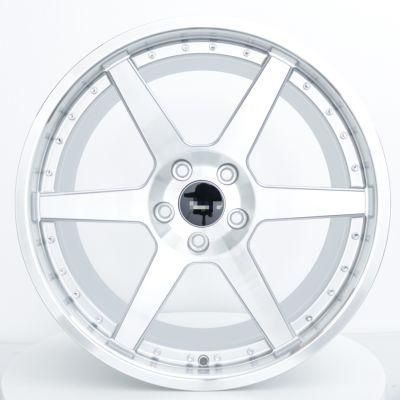 Factory Supply 2 PCS 6061t6 Forged Alloy Wheel /Center Disk /Forged Rim with Polish Lip