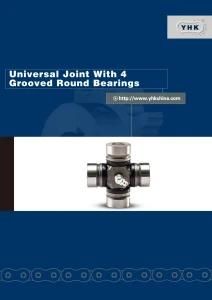 Universal Joint with 4 Grooved Round Bearings