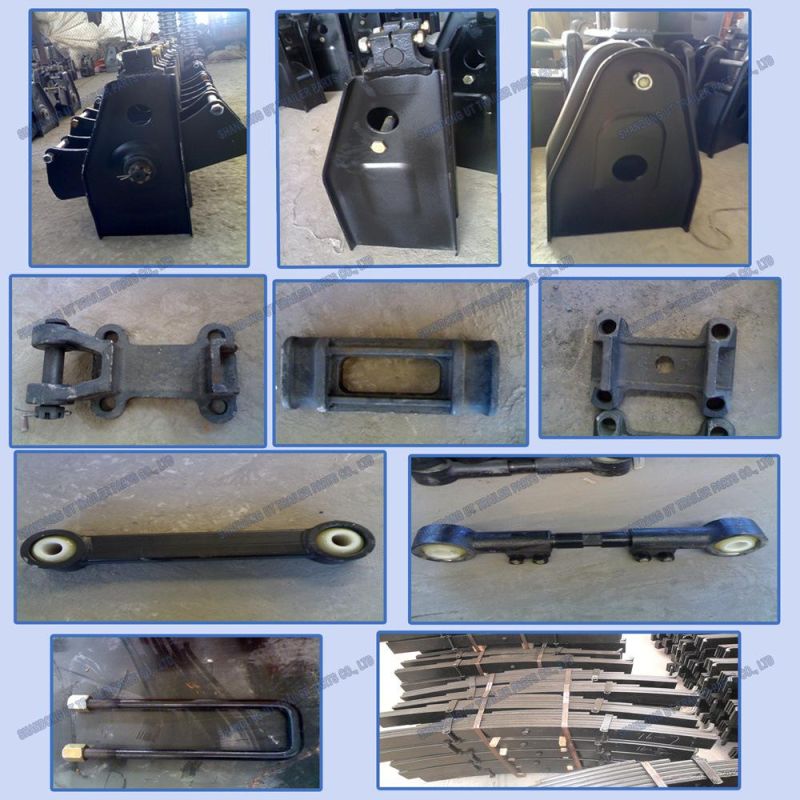 Germany Type Mechanical Suspension Three Axle / Tridem Overlung / Underslung with Leaf Spring