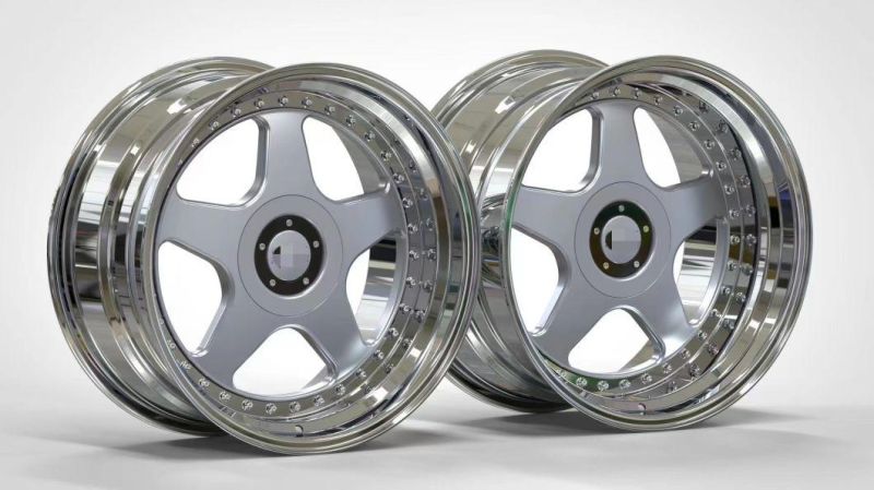 2-Piece Customized Car Alloy Wheel, 18 19 20 21 22-Inch Forged Alloy Car Rim