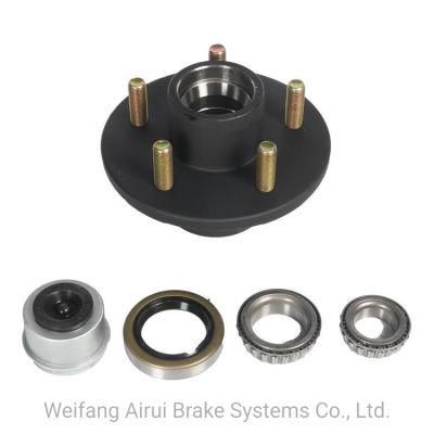 2, 500 Lbs 5 Bolts PCD 4.25&quot; 4.5&quot; 4.75&quot; 5&quot; 5.5&quot; Trailer Axle Kit Hub Assembly for Mover Caravan Boat Trailer Axle