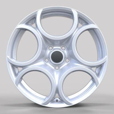 17/18X7.5 Inch 5X110 PCD 41 Et China Professional Forged Alumilum Alloy Wheel Rims Silver Color Finish for Passenger Car Wheels Car Rims