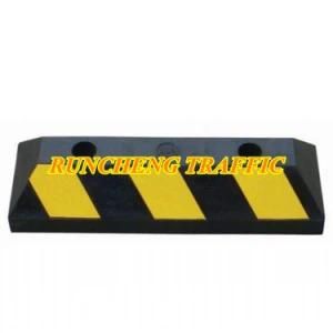 Recycled Rubber Car Parking Chocks Reflective Rubber Truck Wheel Chock