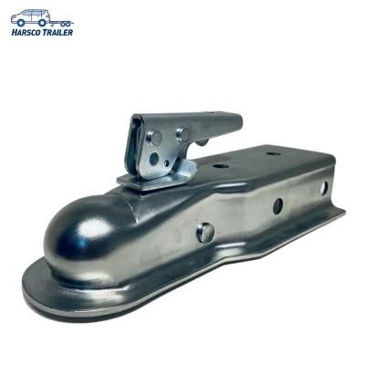 2000lbs 2-1/2&quot; Channel Zinc Plated Straight Tongue Trailer Coupler