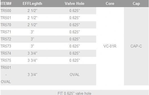 Tubeless Metal Clamp in Tire Valves for Truck and Bus (TR500 TR573 series)