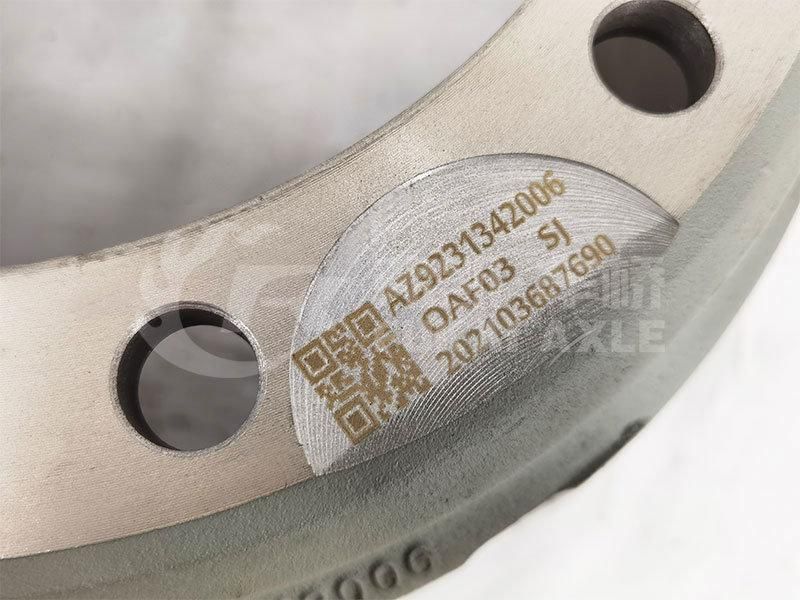 Az9231342006 Brake Drum Truck Brake for Sinotruk HOWO 09 Truck Spare Parts