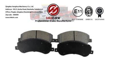 D1555 Low Dust Long Life Chinese Factory Auto Parts Ceramic Metallic Carbon Fiber Brake Pads, Low Wear, No Noise Ford/Amarok