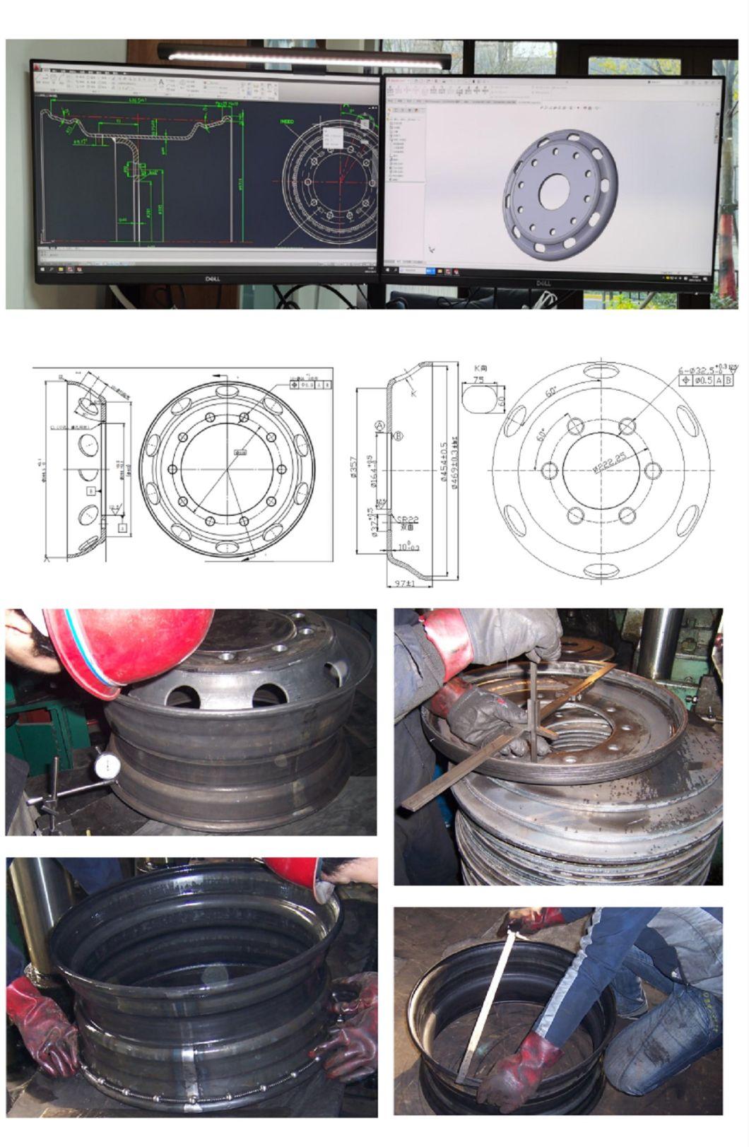 Agricultural Industrial Implement Truck Wheel Rim Plate Disc Od590 mm