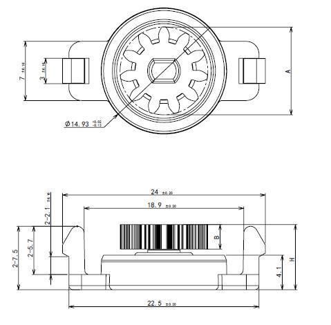 Plastic Oil Rotary Damper for Drawer Slide, Cupholders, Storage Bins, Overhead Applications