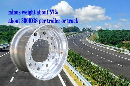 Polished Aluminum Wheel, Heavy Duty Aluminum Truck Wheel/ Alloy Rims (22.5X11.75)