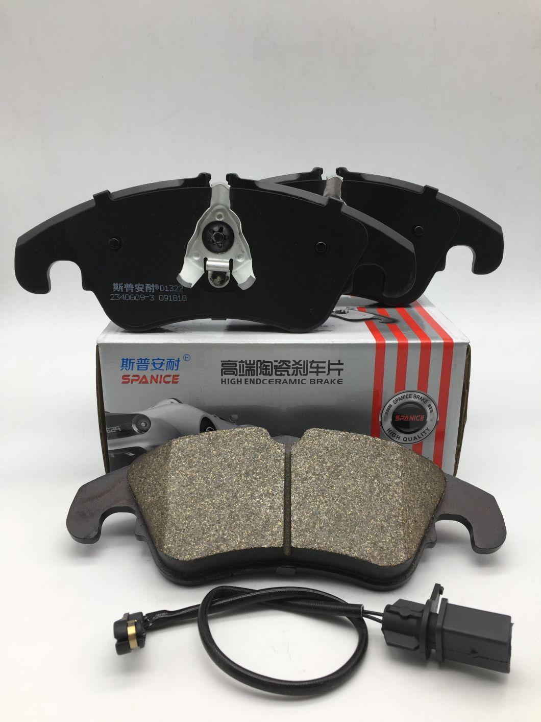 D1322 Ceramic Semi-Metal Auto Spare Parts Front Brake Disc Pads Car Accessories Car Parts for Audi