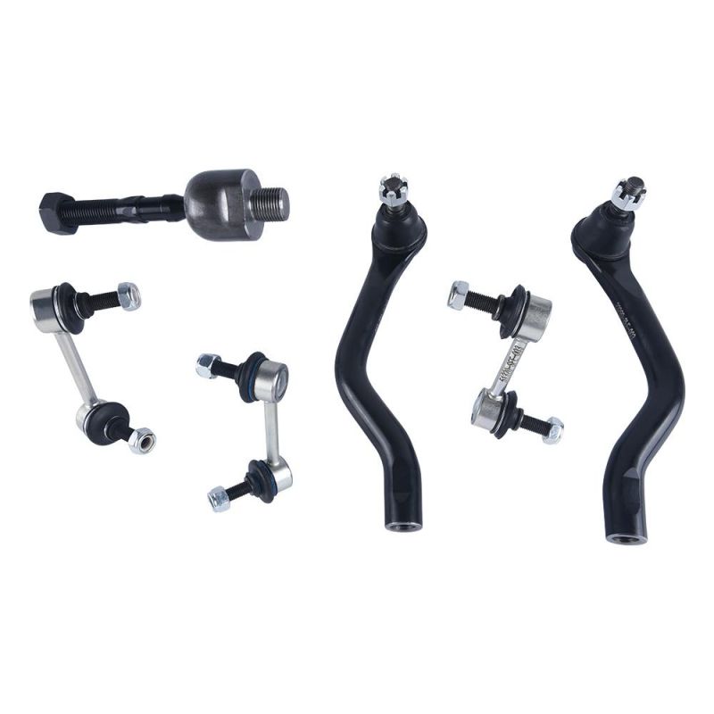 6 Pieces Suspension Kit Includes Front &Rear Stabilizer Link, Front Inner Tie Rod Endoutside and L/R Tie Rod End for Honda Odyssey 05-08