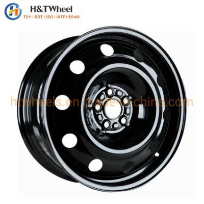 H&T Wheel 785201 17 Inch 17X7 PCD 5 X100 Good Quality Passenger Car Steel Wheels Rim
