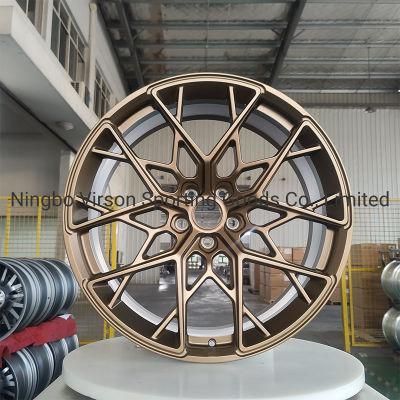 18 19 20 21inch Custom Forged Alloy Wheels Bronze Finished Forged Wheels for Racing Cars