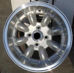 Machined Face Silver Car Alloy Wheel Made in China