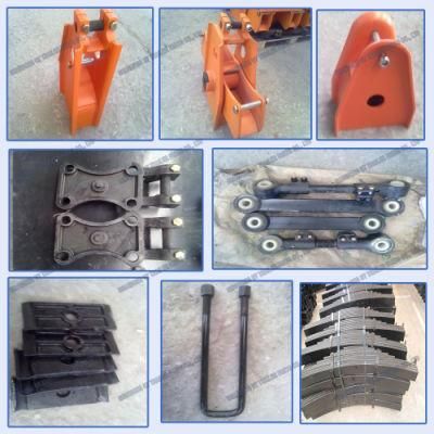 Fuwa Type Mechanical Suspension Four Axle Overlung / Underslung with Leaf Spring