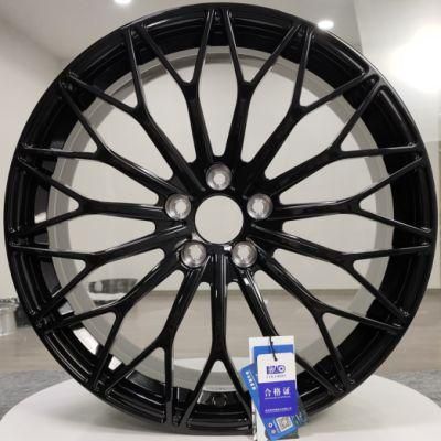 Wheels Forged Monoblock Wheel Rims Deep Dish Rims Sport Rim Aluminum Alloy American Racing Wheels with Black Painting