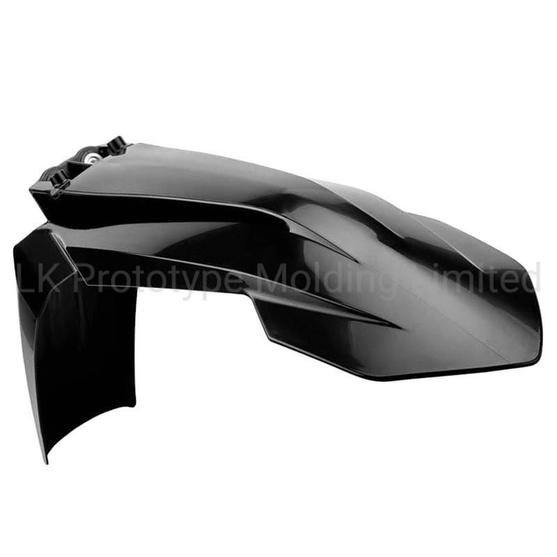 CNC/Rapid Prototyping/Vacuum Casting ABS/Plastic Custom Black Painting Motorbike Front-Fender Parts