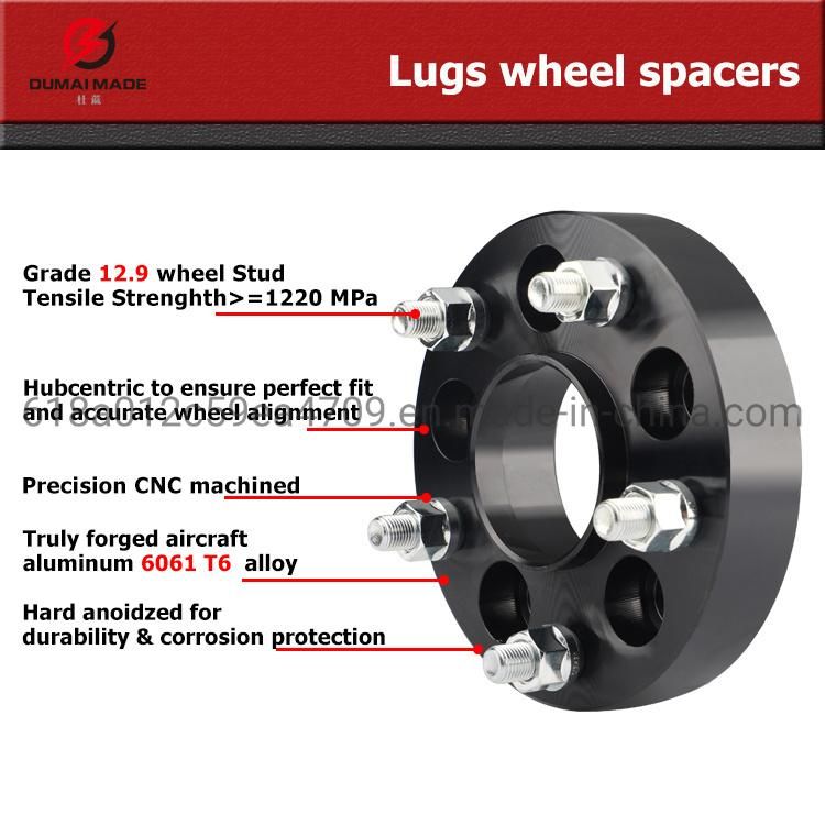 Custom 4X110 Aluminum Alloy Hubcentric Adapter Studs Forged Billet Wheel Spacer