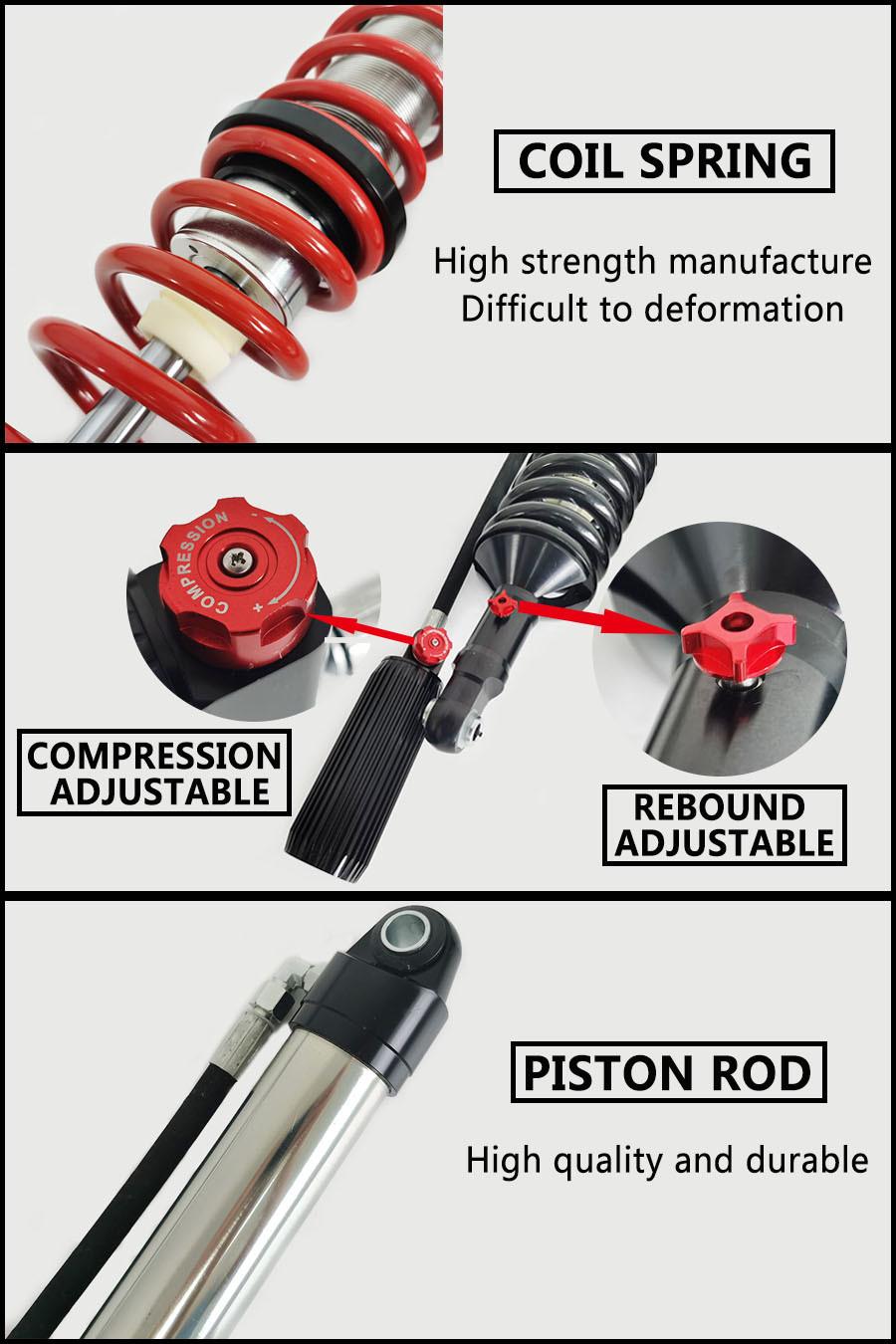 Gdst Compression Rebound Adjustable 4X4 Offroad Suspension Gas Shock Absorber for Toyota Prado 120