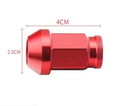 40mm Length M12X1.5/1.25 Aluminum Alloy Car Wheel Lug Nut