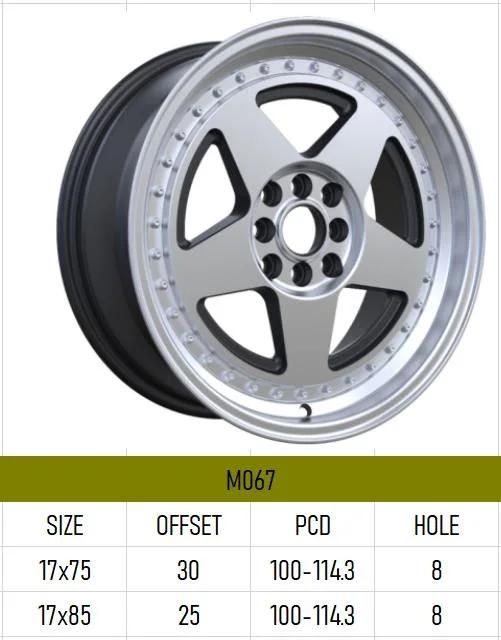 M067 Aluminium Alloy Car Wheel Rim Auto Aftermarket Wheel