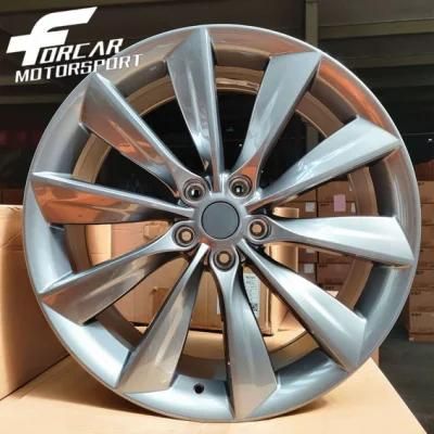Replica Alloy Car Wheels 15-24 Inch I-Piece Forged Rims for Tesla BMW