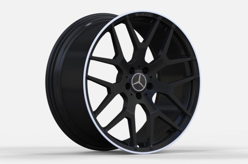 Forged Mag Wheel Rims with Black Machined Lip
