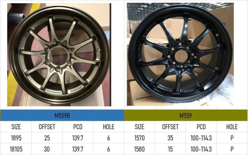 M559 Aluminium Alloy Car Wheel Rim Auto Aftermarket Wheel