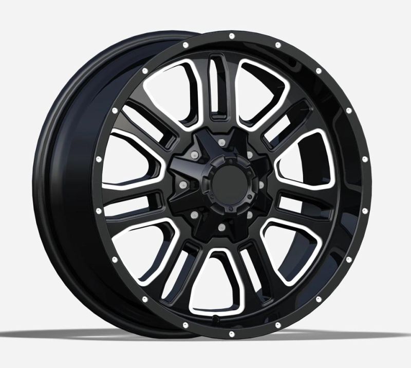 OEM/ODM Alumilum Alloy Wheel Rims 17 Inch 20 Inch Black Color Finish Professional Manufacturer for Passenger Car Wheel Car Tire