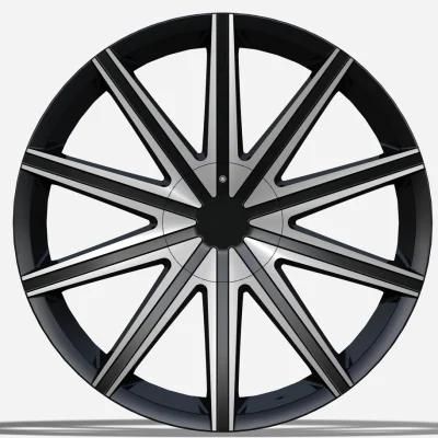 OEM/ODM Alumilum Alloy Wheel Rims 20 Inch 22 Inch Black Color Finish Professional Manufacturer for Passenger Car Alloy Wheel Car Tires