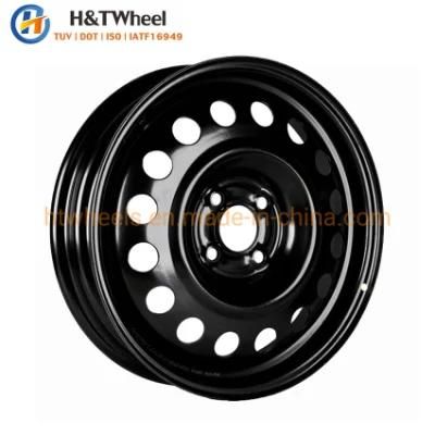 H&T Wheel 624201 PCD 4X100 Coated Popular 16 Inch Passenger Car Spare Wheels