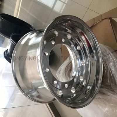 Hot Selling 18 19 20 22 Inch Polished Forged Aluminum Truck Rims Custom Alloy Truck Rims24.5*8.25