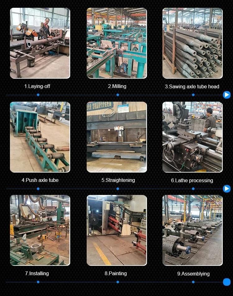 Sale of 13/16/20 Tons Heavy Duty German and American Semi Trailer Axle