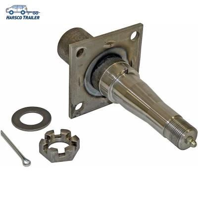 Axle Stub Trailer Axle Spindle with 4-Hole Brake Mounting Flange Ta053
