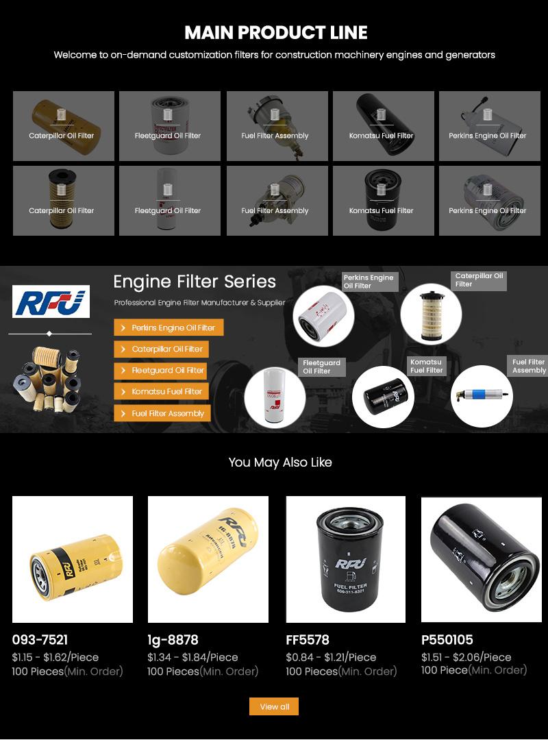Oil Filter Engine Parts for Komatsu 6003118222 Generator Filter