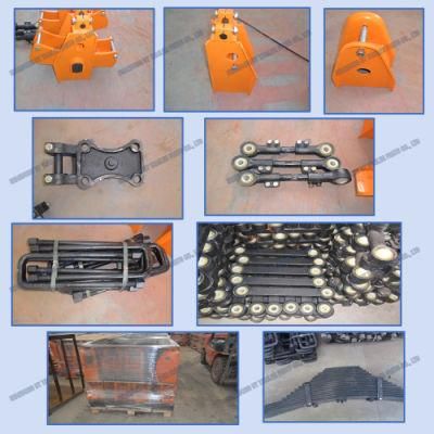 American Type Mechanical Suspension Four Axle Overlung / Underslung with Leaf Spring