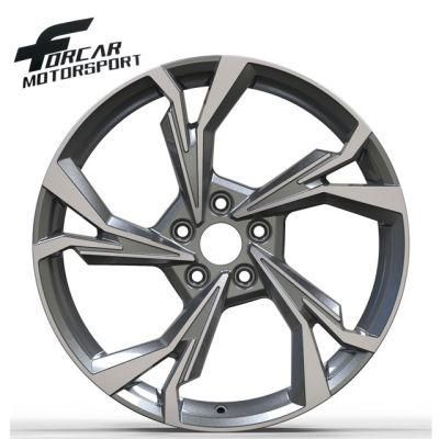 Gunmetal Machine Face Aluminum Alloy Wheel 18/19 Inch Rims for Audi Car